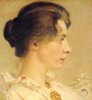 Peder Severin Kroyer - Marie de perfil